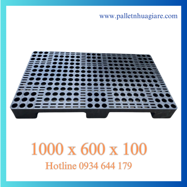 Pallet nhựa 1000x600x100 mặt lưới