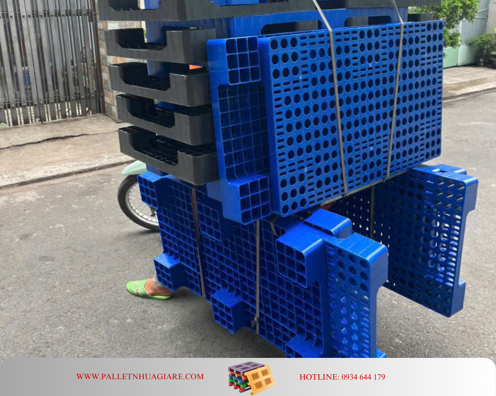 Pallet nhựa 1000x600x100 mặt lưới