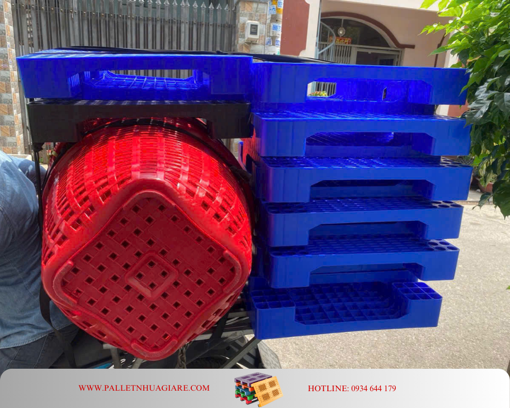 Pallet nhựa 1000x600x100 mặt lưới