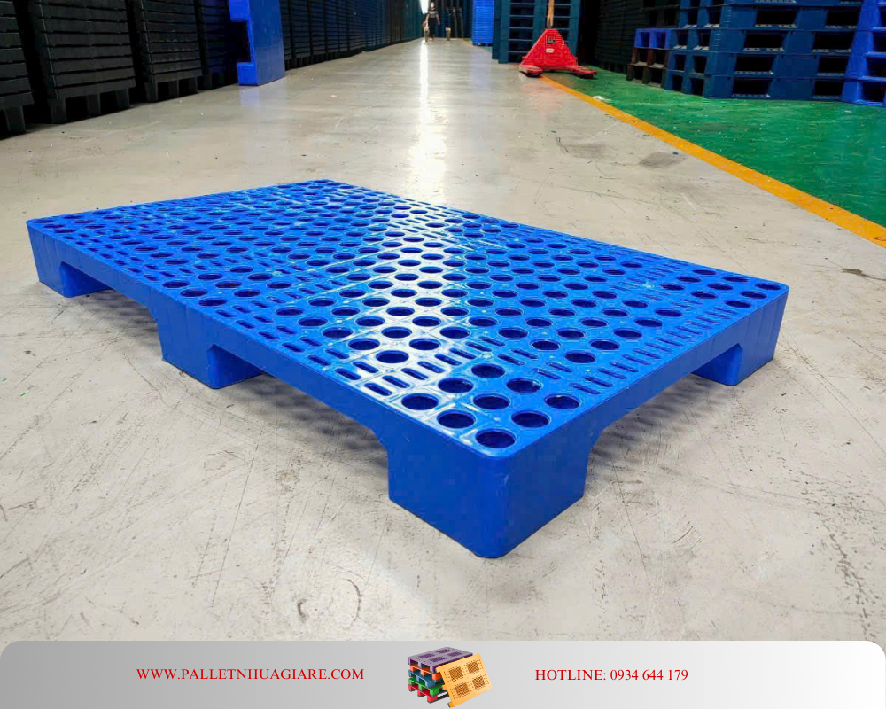 Pallet nhựa 1000x600x100 mặt lưới